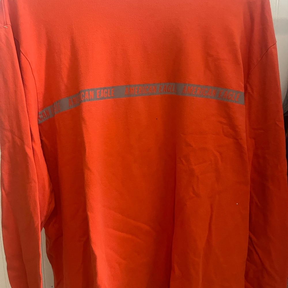 American Eagle Outfitters Men's Orange Shirt